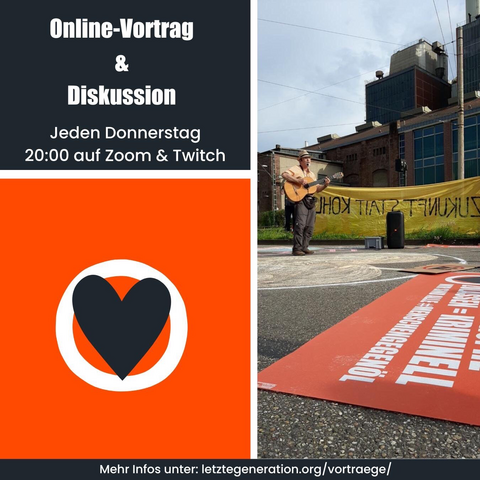 Online Vortrag & Diskussion: Jeden Donnerstag 20:00 Uhr auf Zoom & Twitch