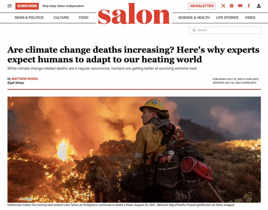 Screenshot from top of Salon article published July 22. Headline says: 
