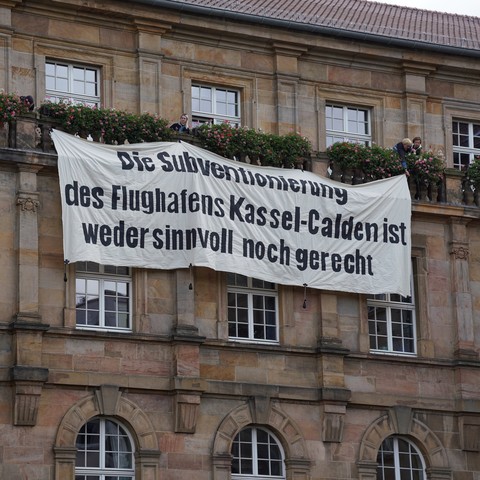 Banner: 
Die Subventionierung des Flughafens Kassel-Calden ist weder sinnvoll noch gerecht